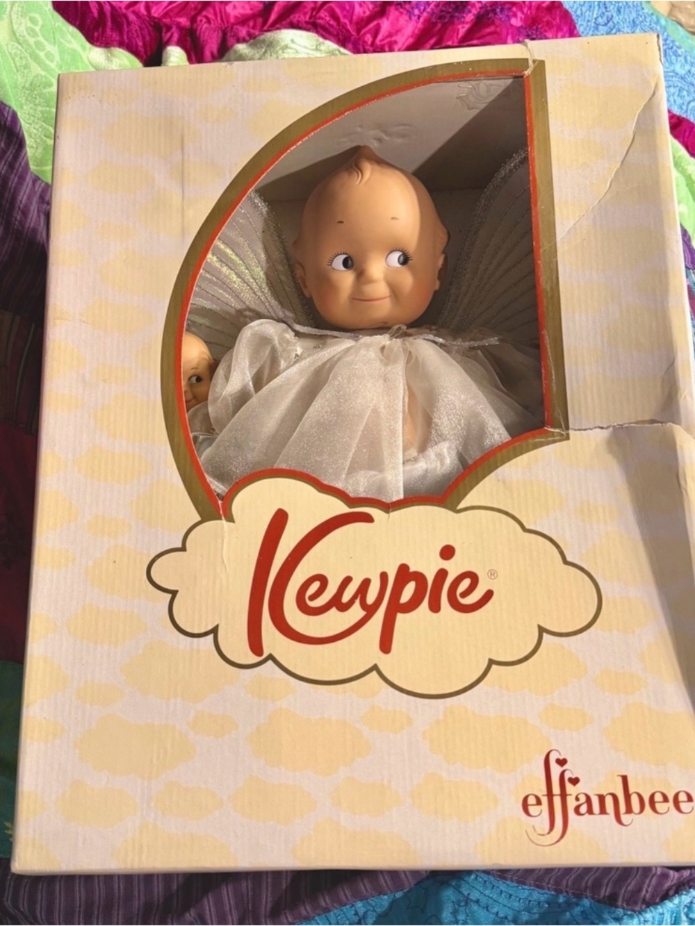 Vintage Kewpie Limited Edition Angel Baby Set 1999 for 2000 Year